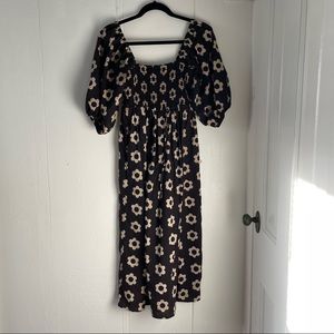 Christy Dawn Katrina Dress in Noir Daisy, XS
